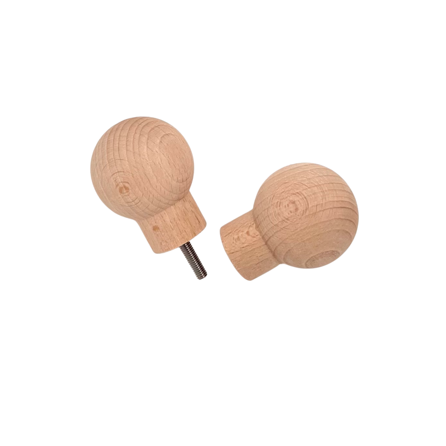 Türknauf-Set Holz/Holz für Glastüren