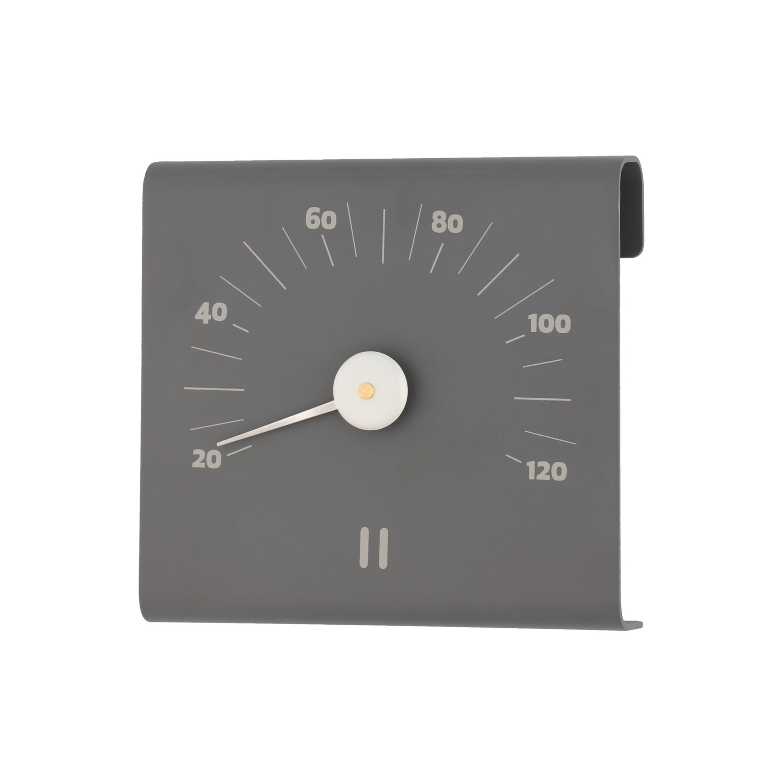 Sauna Thermometer Alu eckig
