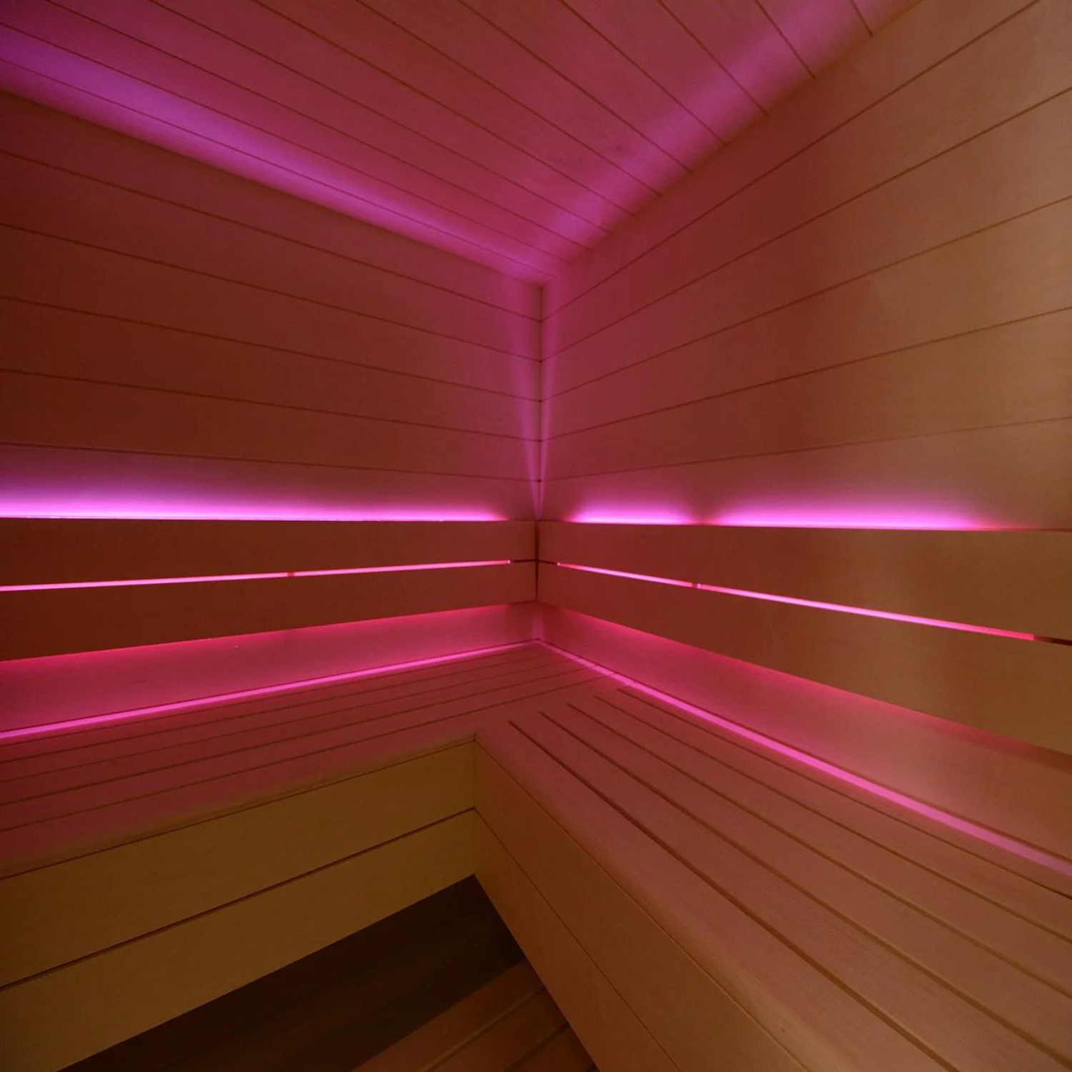Polarholz Elementsauna Kristall Espe Glasfront 