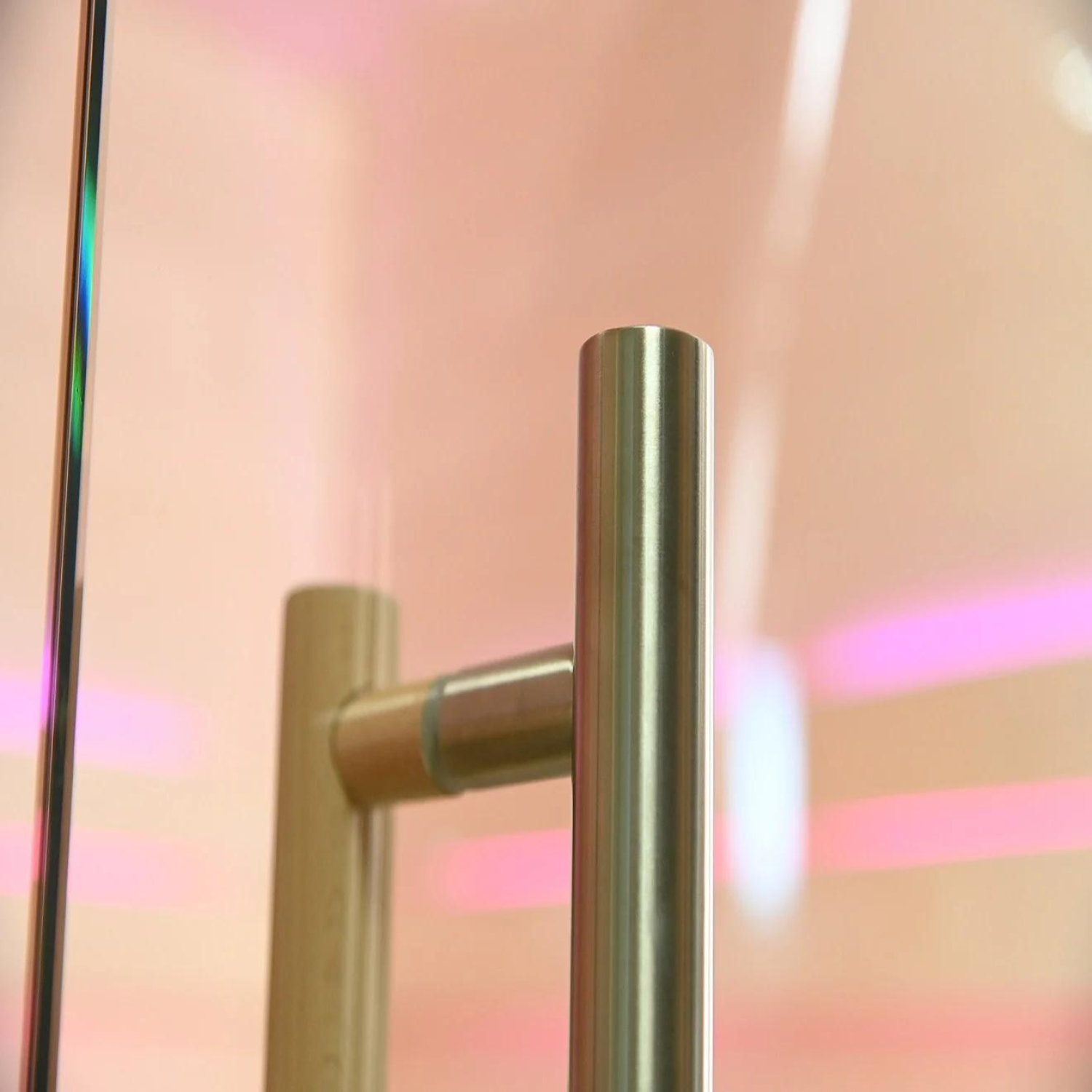 Polarholz Elementsauna Kristall Espe Glasfront 